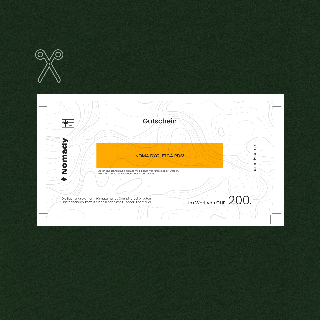 Nomady Gutschein Print @ Home – Nomady AG -Shop CHF